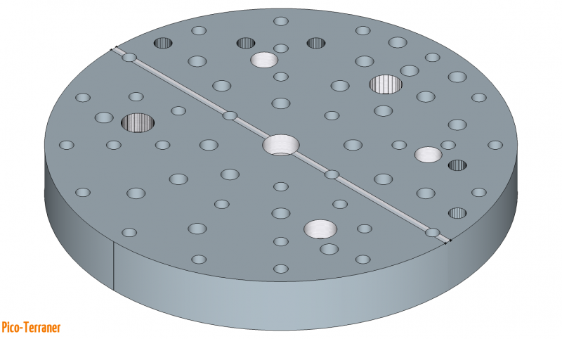 12-Alle Bohrungen-3D von oben mit V-Nut
