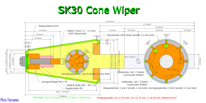 13 SK 30 Cone Wiper